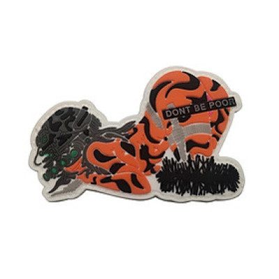 Patch_velcro nữ chiến binh PVC dán quần áo_ba lô_túi xách