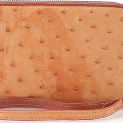 Ví Nữ Da Đà Điểu 2 Khóa Huy Hoàng HT3442 (11 x 22 cm) - Vàng