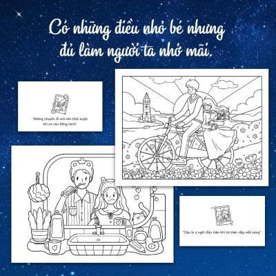 Sách Tô Màu - Cùng Cậu Ngắm Sao Trời - Megabook