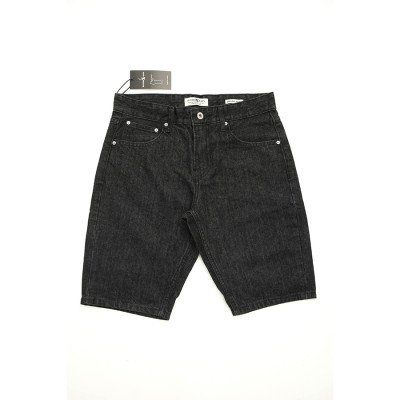 Quần Short Jeans Nam Cao Cấp HUNTER X-RAYS  Form Slimfit Cotton Màu Đen Indigo Độc Quyền S47