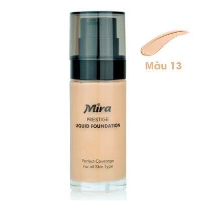 Kem nền chống nắng Mira Liquid Foundation No.13 da trắng tặng kèm móc khoá