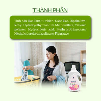 Nước Xả Vải Thuần Chay Hữu Cơ ECOCARE 100ml-2L, PH Cân Bằng, Thành Phần Tự Nhiên An Toàn Cho Trẻ Em