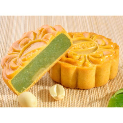 Bánh trung thu Lava phomai hạt sen hạt chia 0 trứng 150 gam 8X Bibica