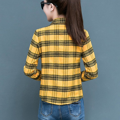 Áo sơ mi nữ kẻ sọc phối màu, bảng màu đa dạng lưa chọn, phong cách trẻ trung NH22