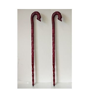 Gậy chống trượt cho người già, gỗ xà cừ kích thước dài 91cm đk thân tròn 3.3cm