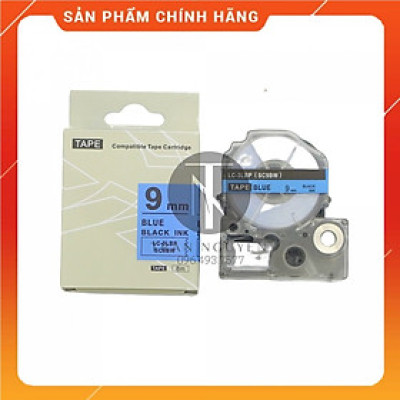 Nhãn in Tepra SC9BW (LC-3LBP) - Chữ đen nền dương 9mm x 8m - Hàng nhập khẩu