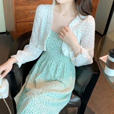 Áo khoác ren tà ngắn 11 C114