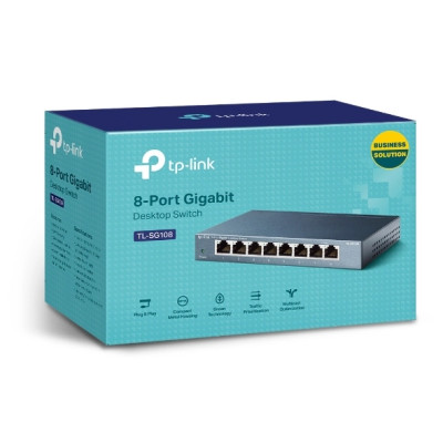 Switch 8 Port TP-Link 10/100/1000M TL-SG108 - Hàng Chính Hãng