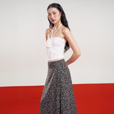 DOTTIE - Áo ống cột dây đính hoa - T0867