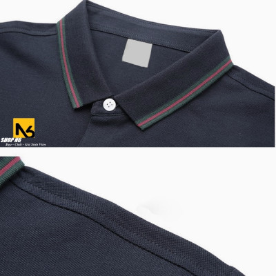 Áo Thun Nam Có Cổ Cổ Bẻ Phối Sọc Cao Cấp AT08 - ShopN6 (Nhiều Màu)