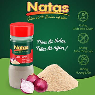 Bột Hành Natas Hũ 60g-Bột Gia Vị Tiện Dụng