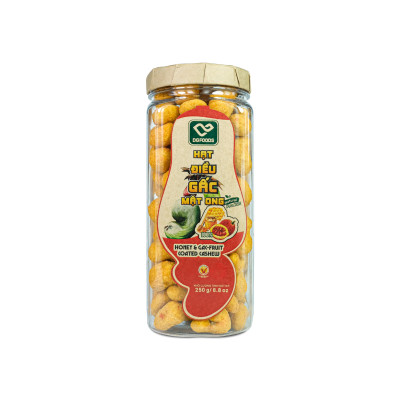 Hạt điều gấc mật ong 250g DGfoods/Honey & gac-fruit coated cashew/Ăn chay được/HVNCLC/hạt điều bình phước/