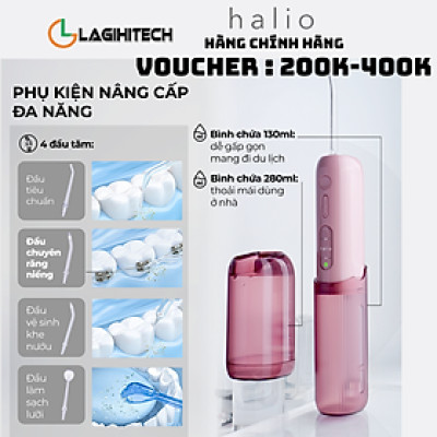 Máy Tăm Nước 2 Bình Thay Thế Halio UltraClean Express Hydro Floss Phiên Bản Nâng Cấp