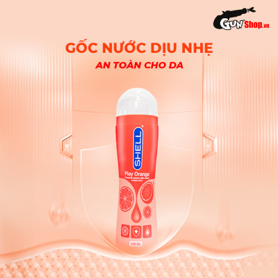 Gel bôi trơn hương cam Shell Play Orange - Chai 100ml 