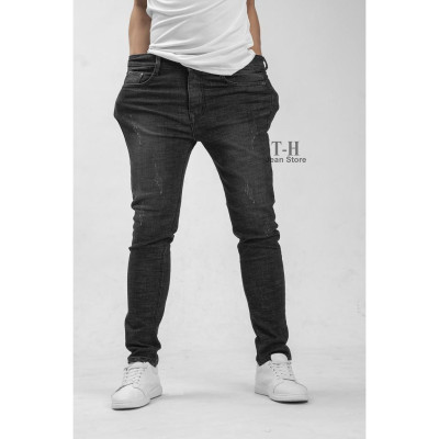 Quần Jean Nam TH Store Bò Kaki Siêu Co Dãn Nhiều Màu Xanh và Đen