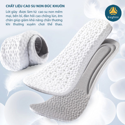 Lót giày nam nữ êm chân chất liệu cao su non, đàn hồi tốt, chống thốn và bảo vệ gót chân - buybox - BBPK361