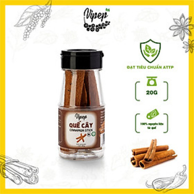 Quế Thanh Cạo Vỏ Gia Vị Vipep Hũ Nhựa 20g - Gia vị Vipep