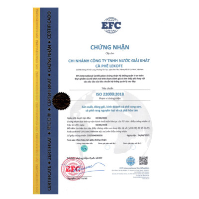 Cà phê rang xay Bình Minh Lekofe 100% Robusta Đắng đậm chát nhẹ Túi 250gram