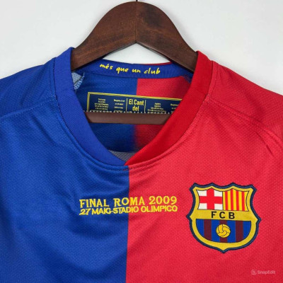Áo Bóng Đá Retro Barcelona 2008 - Sân Nhà bản cao cấp vải Cotton Polyester
