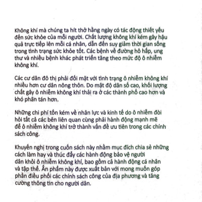 Ô Nhiễm Không Khí: Cần Làm Gì Để Bảo Vệ Mình