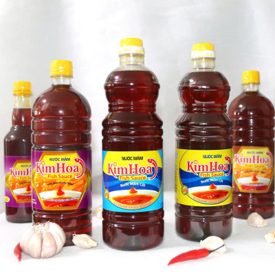 Nước Mắm truyền thống Kim Hoa Phú Quốc 30 độ đạm chai 1 Lít