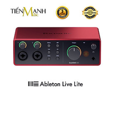 Focusrite 4i4 Gen 3, Gen 4 Sound Card Âm Thanh Scarlett - Focus USB Audio SoundCard Gen3 - Gen4 Hàng Chính Hãng