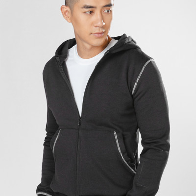 Áo Khoác Nam uni nỉ bông màu đen