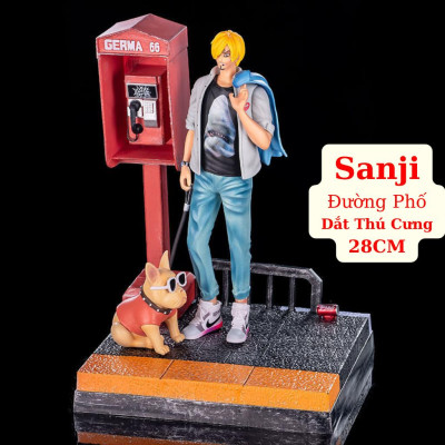 Mô Hình ACE - Luffy - Sanji Đường Phố Cực Chất 28-30cm Mô hình One Piece Cao Cấp, Figure Mô Hình Anmie One Piece Luffy V