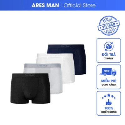Combo quần lót nam, quần boxer nam chất thun lạnh kháng khuẩn co giãn 4 chiều - Ares Man