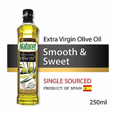 Dầu Oliu nguyên chất ép lạnh Extra Virgin hiệu Naturel 250 ml