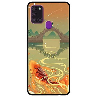 Ốp lưng dành cho Samsung Galaxy A21s mẫu Chép Bên Cầu