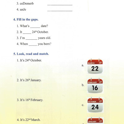 Vở Thực Hành Tiếng Anh Lớp 5