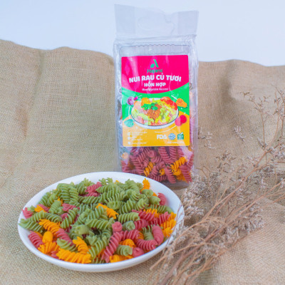 Nui Rau Củ Tươi Hỗn Hợp Hapimi 300g - Thực Phẩm Bổ Sung Dinh Dưỡng Cho Cả Gia Đình, Người Ăn Chay, Ăn Kiêng, Giảm Cân, Thực Dưỡng, Eat Clean, Healthy