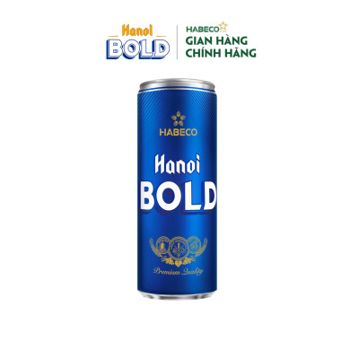 Combo 2 Thùng Bia Hanoi BOLD - Thùng 24 lon 330ml