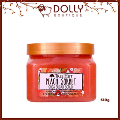 Tẩy Tế Bào Chết Body Tree Hut Shea Sugar Scrub Peach Sobert 510g