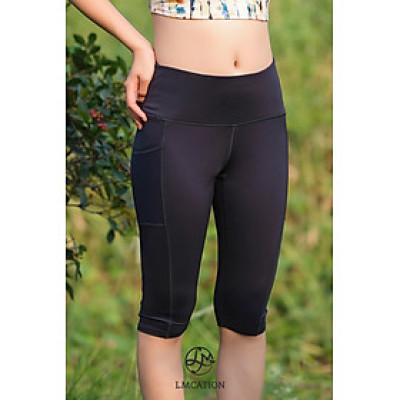 Quần lửng thể thao trên gối LMcation túi 2 bên - Màu Xanh đen