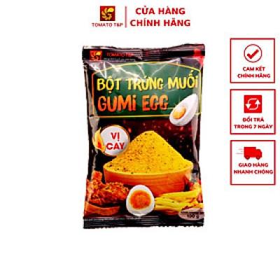 Bột trứng muối Gumi Egg vị cay - Gói 100g - Tomato T&P