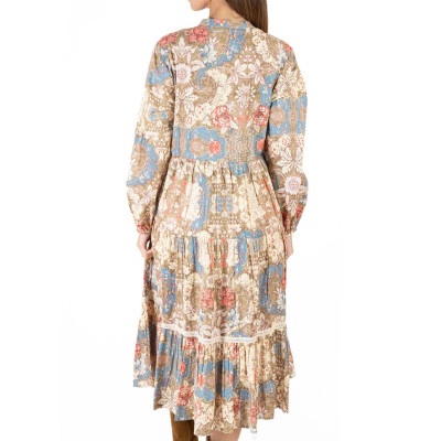 Đầm Midi Hoa Cotton Isla Bonita