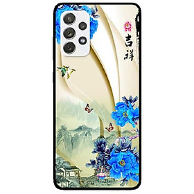 Ốp lưng dành cho Samsung Galaxy A32 mẫu Hoa Xanh và Bướm