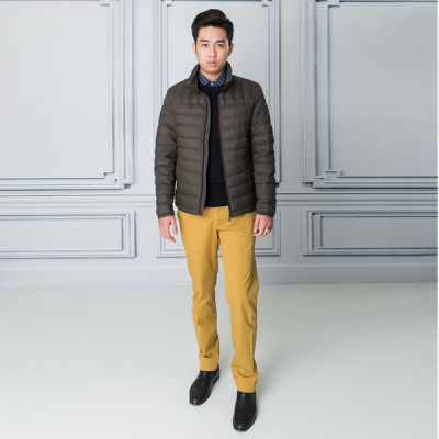 Quần kaki nam quần thô màu vàng chuẩn Form Slimfit chất liệu kaki bền đẹp cao cấp co giãn tốt tôn dáng   ALIGRO ALGK019