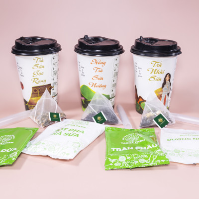 TRÀ SỮA TỰ PHA VỊ TRÀ NHÀI