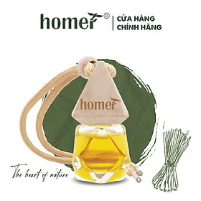  Tinh dầu treo xe thiên nhiên HOMER / Bạc Hà/ Quế/ Oải hương/ Bưởi/ Cam/ Hoa Lài/ Quýt/ Tràm Huế/ Hoa Hồng/ Lavender/ Ngọc Lan Tây/ Tràm Trà/ Sả Java/ Trà Xanh/ Cà Phê/ Chanh/ Trà xanh/ Trà trắng