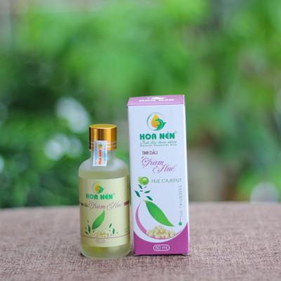 Tinh dầu tràm nguyên chất ngâm củ nén 50ml - Hoa Nén