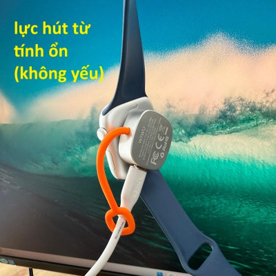 Đế sạc không dây cho Apple Watch Wi wu M23 2 cổng input (C + L) -Bảo Hành 6 tháng - Hàng chính hãng