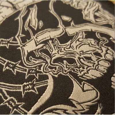 Patch vải velcro thần chết dán quần áo_ba lô