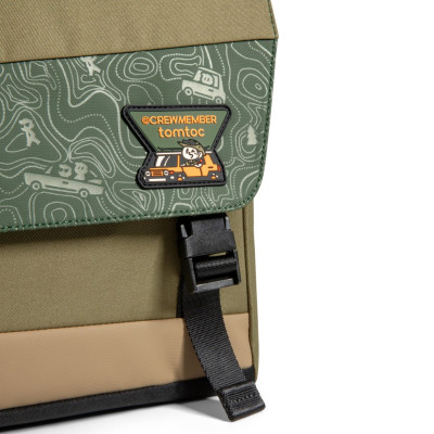 TÚI ĐEO CHÉO TOMTOC (USA) SLASH-T27 SHOULDER BAG GREEN T27S1T1GC - Hàng Chính Hãng
