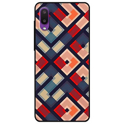 Ốp lưng dành cho Samsung Galaxy A02 mẫu Họa Tiết Vuông Chéo