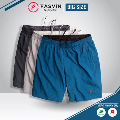 Quần đùi nam thể thao BIG SIZE  FASVIN Từ 80 Đến 120KG vải co giãn mềm mát D21166.HN