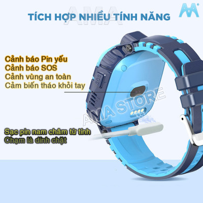 Đồng Hồ Thông Minh Lắp Sim Định vị Chuẩn GPS WIFI Chống nước IP67 Kiểu dáng Thể thao Cá tính cho Trẻ em 4-13 tuổi Hàng chính hãng