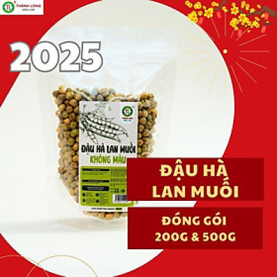 Đậu Hà Lan Rang Muối Thành Long Sấy Giòn Nguyên Vị Bịch 200g/500g